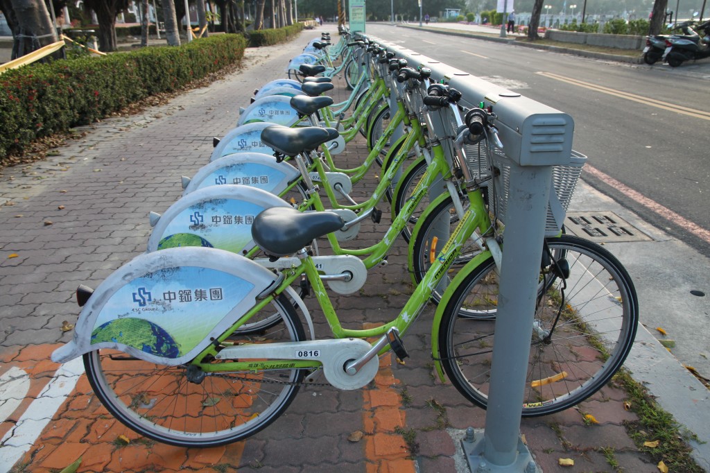 Kaohsiung bike share rack.
