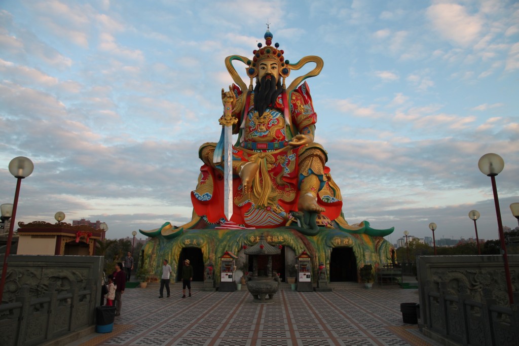 The Beiji Xuantian Shang Di Pavilion at the Lotus Pond in Kaohsiung