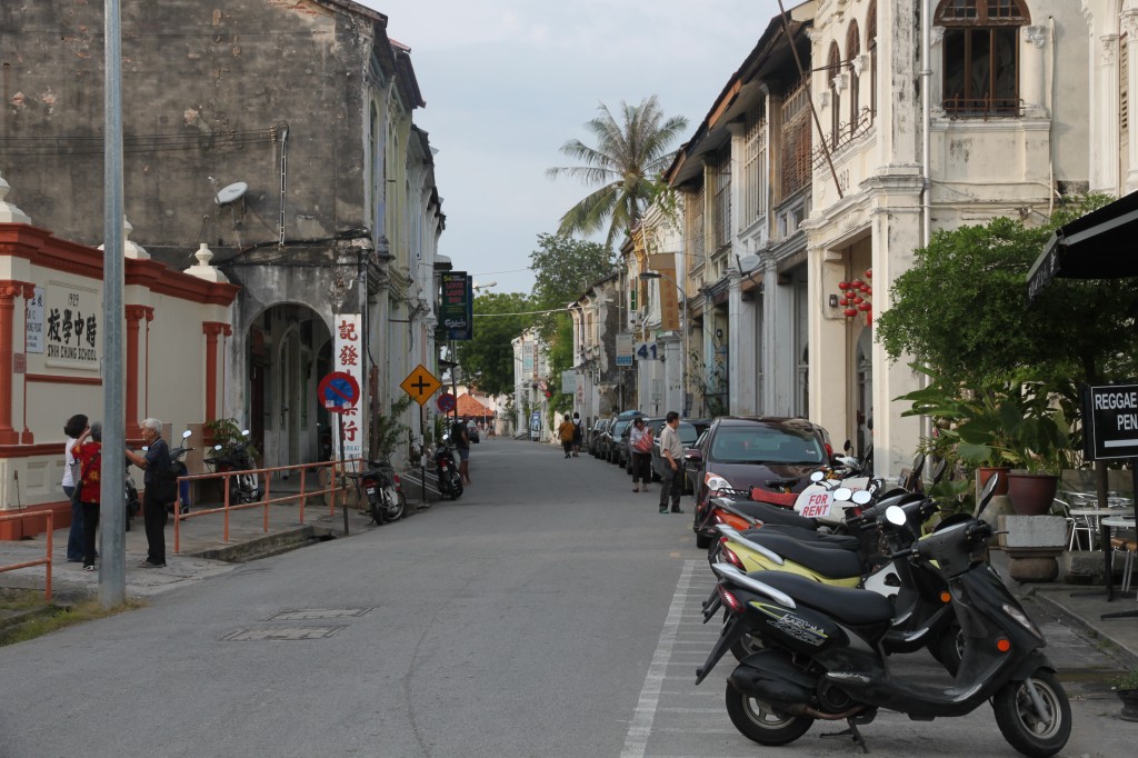 A row of shophouses in Georgetown, Penang