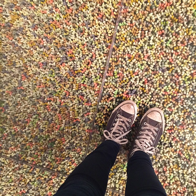 Thousands of tiny men and women holding me up. By Suh Do Ho.